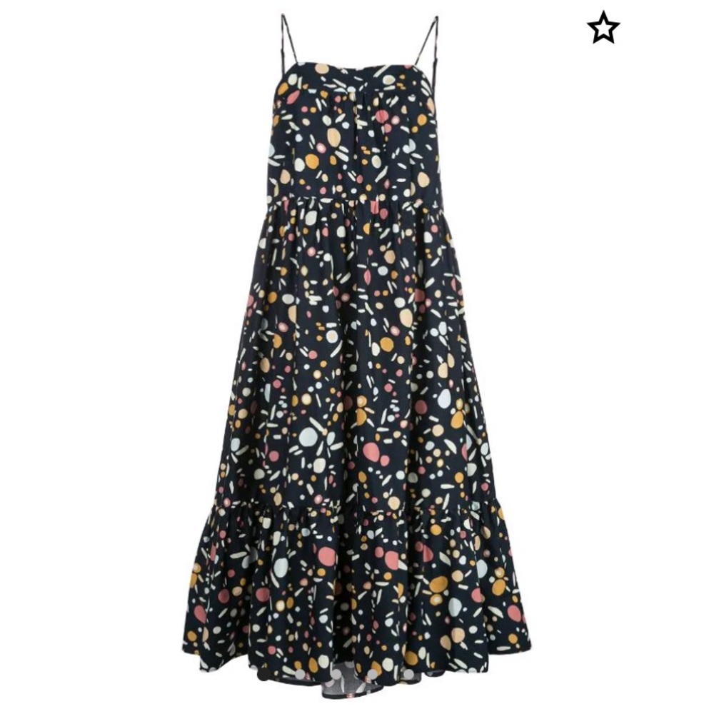 Simon Miller geometric flared midi dress